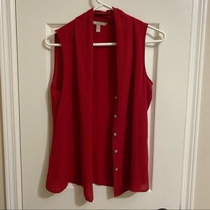 Red banana republic blouse, petite 4